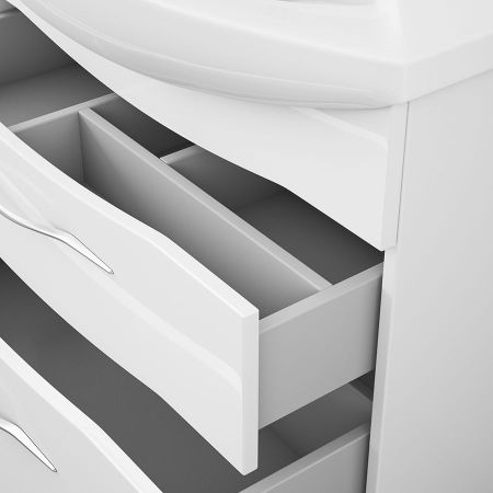 Тумба Vessla stor 75, белый лак, артикул OW22.12.00