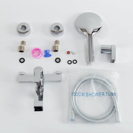 AURORA Комплект смесителей для ванной - смеситель для ванны и смеситель для раковины, артикул AURORA-VASM/LVM-CRM