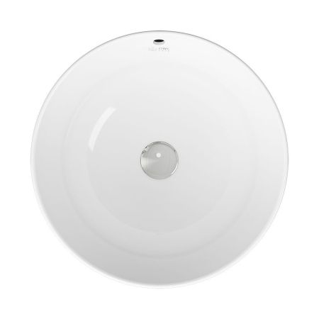 Раковина накладная белая круглая 430*430*170 (без ДК)