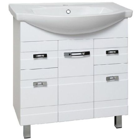 Тумба под раковину Runo Турин 75 4620750026660 Белая