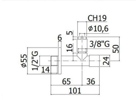 Кран-фильтр нижнего подключения Paffoni ZACC204NO черный матовый Кран-фильтр нижнего подключения Paffoni ZACC204NO черный матовый