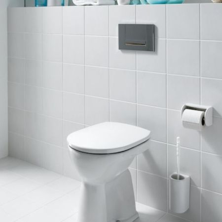 Laufen Pro Унитаз напольный 470x360x400 мм, выпуск горизонтальный, белый, артикул 8.2195.6.000.000.1