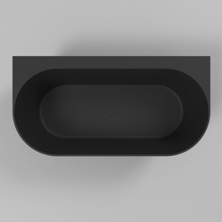 Ванна WHITECROSS Pearl B 155x78 (черный мат) иск. камень