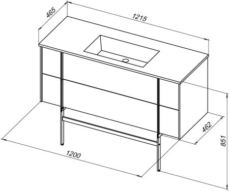 Тумба под раковину Allen Brau Reality 120 1.32008.CGM олива матовый, артикул 1.32008.CGM