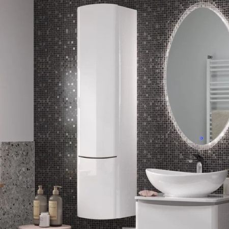 Пенал (35см) Velvex Luna pp.LUN.35, белый, артикул pp.LUN.35