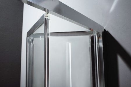 Душевая дверь в нишу Cezares Anima BS 80 профиль Хром стекло прозрачное