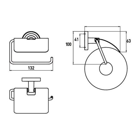Emco Polo Держатель туалетной бумаги с крышкой, цвет хром, артикул 0700 001 00