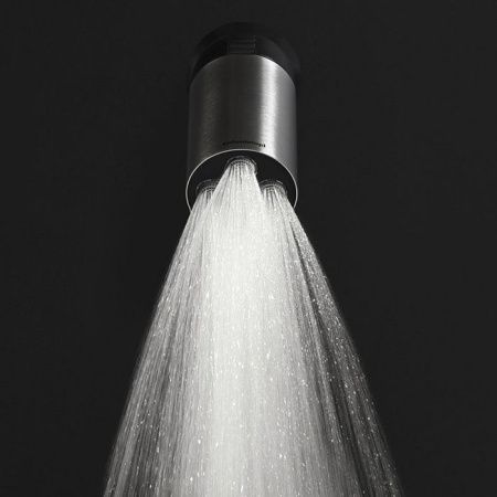 ANTONIO LUPI AZIMUT Верхний душ Ø80 мм., настенный или потолочный, поворотный, матовая нержавеющая сталь