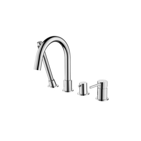 Смеситель на борт ванны на 4 отв. AQUATEK AQ1348CR ЕВРОПА, артикул AQ1348CR