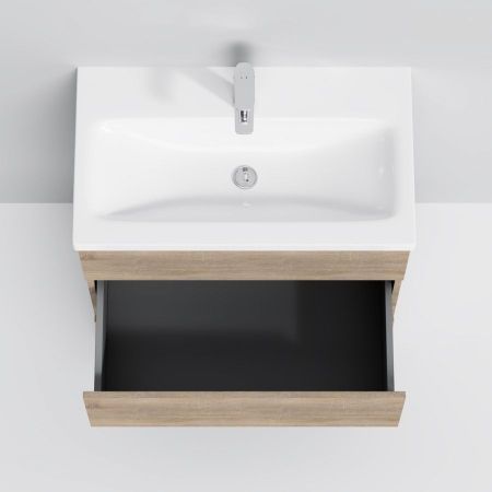 M91FSX0752OF GEM S, База под раковину, напольная, 75 см, 3 ящика, светлый дуб, артикул M91FSX0752OF