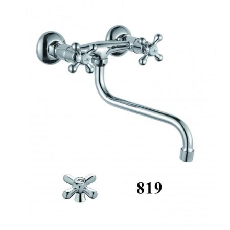 Смеситель для кухни настенный D-Lin D141819, хром, артикул D141819