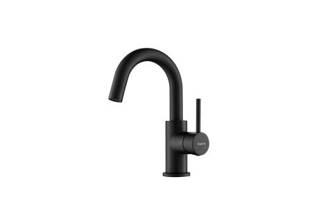 Смеситель для раковины, без донного клапана AQUATEK, матовый черный AQ1307MB ЕВРОПА, артикул AQ1307MB