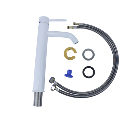 Смеситель для раковины Bronze de Luxe SCANDI 1452W, белый, артикул 1452W