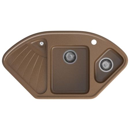 Кухонная мойка GranFest CORNER 1040E, терракот, артикул C-1040E терракот