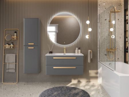 ECO-CER-N База под раковину подвесная с двумя выкатными ящиками, Фисташковый Софт, 1200x457x500, ECO-CER-N-1200-2C-SO-PS-P, артикул ECO-CER-N-1200-2C-SO-PS-P