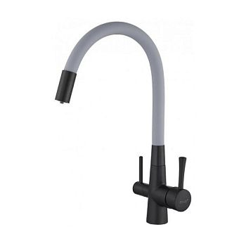 Смеситель для кухни с подключением к фильтру Savol S-L1806H-04, черный