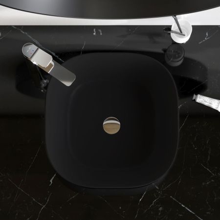 M8FWCC30430BM Func Раковина накладная, квадрат, 43 см, цвет черный матовый, артикул M8FWCC30430BM