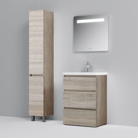 M91FSX0602OF GEM S, База под раковину, напольная, 60 см, 3 ящика, светлый дуб, артикул M91FSX0602OF