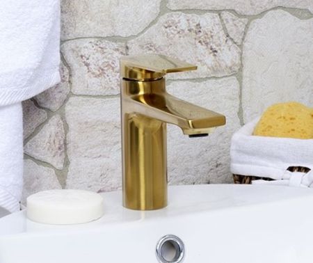 Смеситель для раковины WasserKRAFT Aisch 5503 Золото матовое, артикул 5503