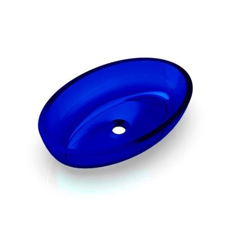 Knief Oval Shape Раковина накладная из полимерного материала 550x370x130 мм, цвет Marine blue # XXX, артикул 70201XXX