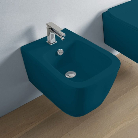 Artceram A16 Биде подвесное 36х52 см, 1 отверстие, цвет petrolio, артикул ASB001 42 00