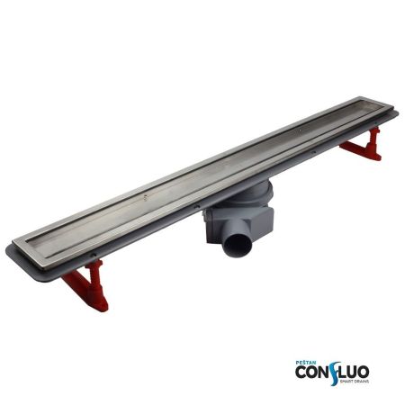 Душевой лоток, Bettoserb, Premium, ширина, мм-136, длина, мм-650, высота, мм-117, монтаж-в пол, пропускная способность, л/сек-0,8, выход Ø50 мм, поворот базы 360°, сифон-есть, материал сифона-полипропилен, опоры-есть, декоративная решетка-есть, двухсторон