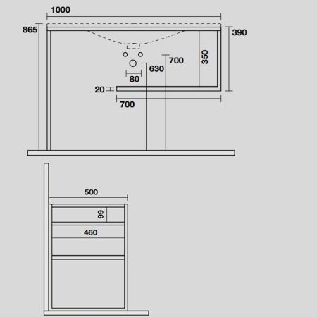 KERASAN SHAPE LOUISE Структура 1020х520 мм., напольная, нержавеющая сталь, полка черная, цвет черный матовый, артикул 9333K1
