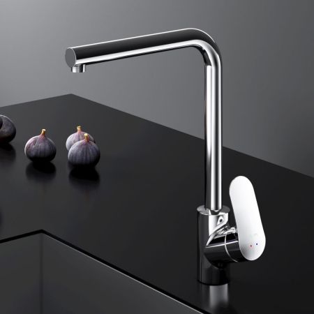 F8005000 Like, смеситель для кухни L-образный излив, хром, шт., артикул F8005000