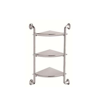 Полка стеклянная угловая D-Lin D263310, хром