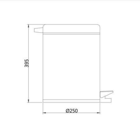 Ведро для мусора D-Lin D201203, 12 литров, артикул D201203