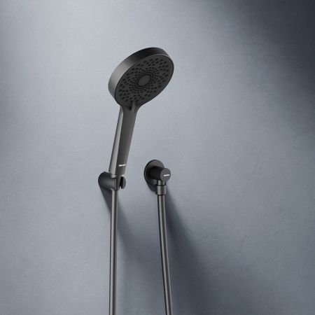 947510300 Apollo встраиваемая душевая система с ванно-душевым смесителем и изливом, чёрный, артикул 947510300