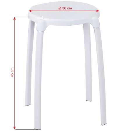 Табурет в ванную Ridder Assistent Promo Белый