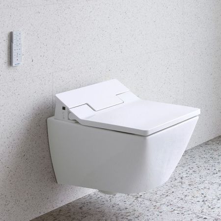 Duravit Viu Унитаз подвесной 370x570мм, rimless, sensowash для #611600, с крепление Durafix, цвет: белый, артикул 2511590000