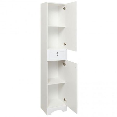 Шкаф пенал Runo Мерида 35 4620750028718 Белый, артикул 4620750028718