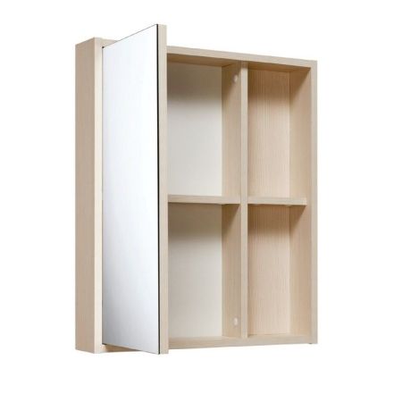 Зеркальный шкаф Runo Эко 60 4620750025793 Лиственница Белый