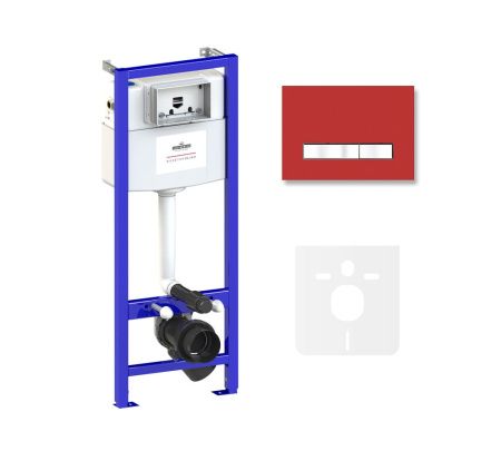 Комплект 4 в 1 инсталляции для подвесного унитаза Lavinia Boho Relfix 77010014