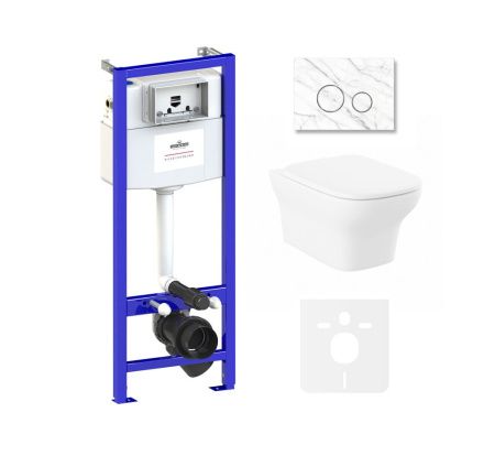 Комплект 6 в 1 Lavinia Boho Bristol Rimless 75110221, премиум с каменной клавишей