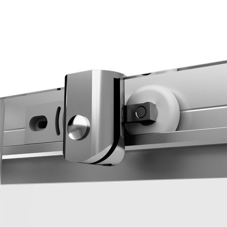 W87G-403-100100-MT Sunny душ огражд квадратн, раздвижн двери 100x100 серебро,стекло прозрачн