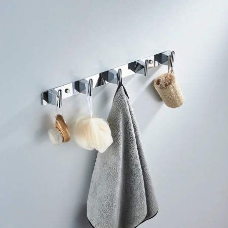 Планка с 5 крючками Shevanik SG5751, хром