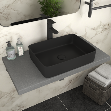 Раковина накладная DK Berlin 475*370*140мм, черный (DT1430225), артикул DT1430225