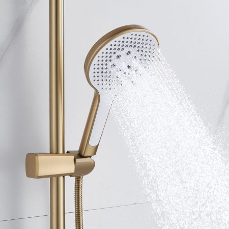 Душевая система Rose R3936G, золотой сатин, артикул R3936G