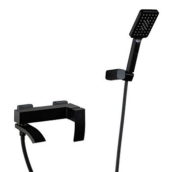 Смеситель для ванны FILARETE Waterfall FL2110BL, черный