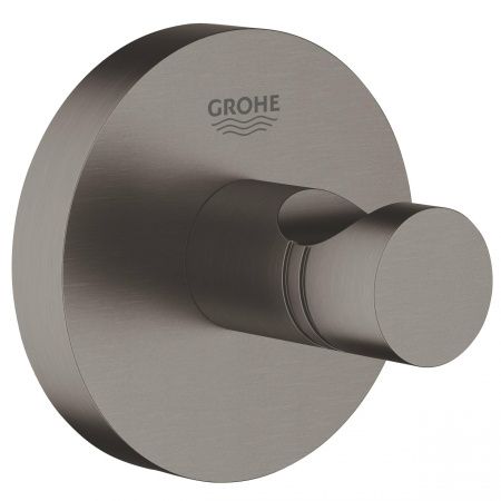 Крючок для халата GROHE Essentials, тёмный графит матовый (40364AL1) Крючок для халата GROHE Essentials, тёмный графит матовый (40364AL1)