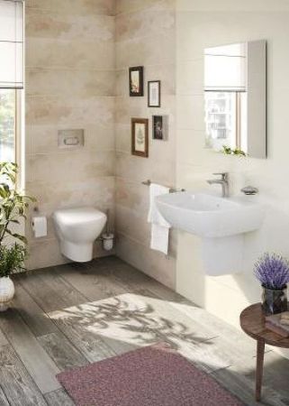 Подвесной безободковый унитаз Zentrum, артикул 5795B003-0075