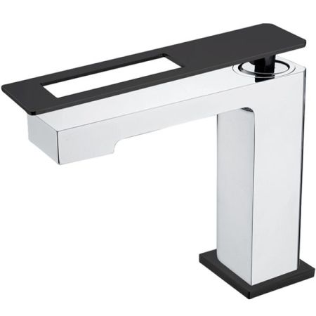 Смеситель Q для умыв. низ. ChromeBlack_Комплект, артикул 141-CRB