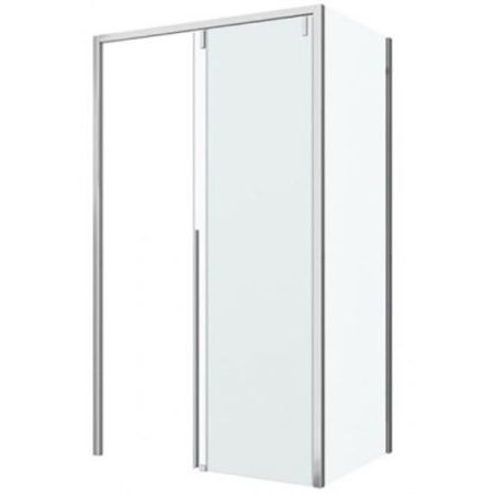 Душевой уголок Bravat Slim Line 120x80 BS120.3104A профиль Хром стекло прозрачное, артикул BS120.3104A