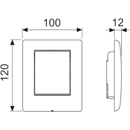 TECEplanus Urinal, клавиша, нерж. ст. - сатин., артикул 9242310