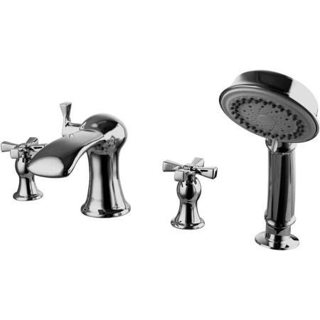 Смеситель на борт ванны Lemark Benefit LM2541C Хром