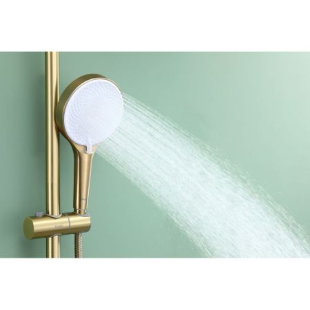 Душевая система Raglo R10.24.03, сатин золотой