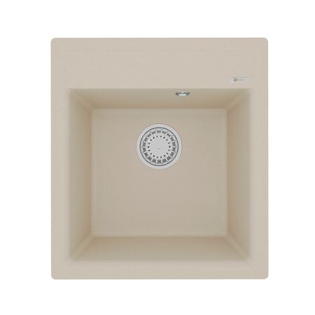 Кухонная мойка Lemark HANKA 450 врезная прямоугольная из кварцгранита цвет: Бежевый (9910008), артикул 9910008